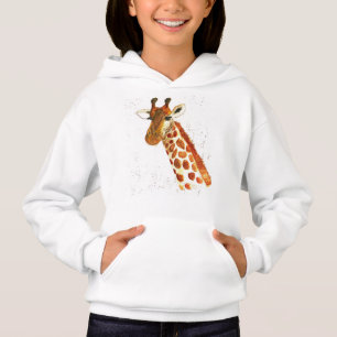 Giraffe vattenfärgsdjur Safari African T Shirt