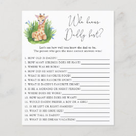 Giraffe - Vem känner DADDY bäst