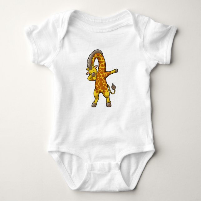 Giraffe vid Hip hop Dance Dab T Shirt (Framsida)