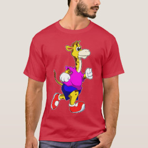 Giraffe vid Running T Shirt