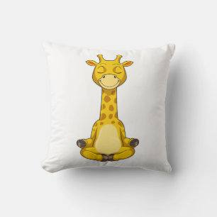 Giraffe vid Yoga Meditation Kudde