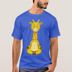 Giraffe vid Yoga Meditation T Shirt