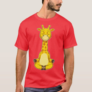 Giraffe vid Yoga Meditation T Shirt