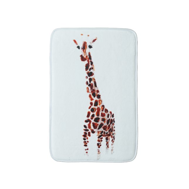Giraffe Vild Animal Art Badrumsmatta (Framsidan (Vertikal))