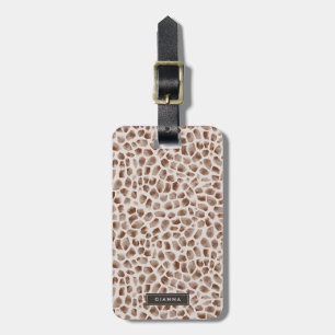 Giraffe Vild Animal Skin Mönster Bagagebricka