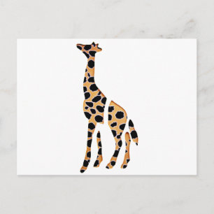 Giraffe Vild Mash Up Vykort