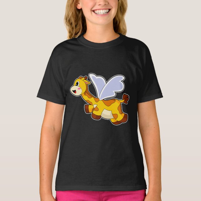 Giraffe Vingar T Shirt (Framsida)