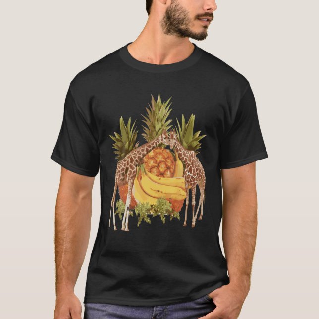 Giraffe Vintage T Shirt (Framsida)