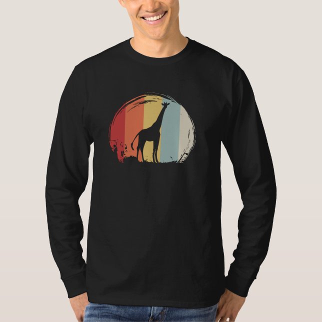 Giraffe Vintage T Shirt (Framsida)