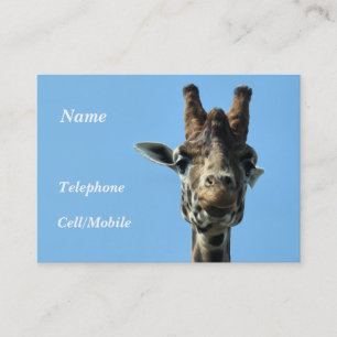 GIRAFFE VISITKORT
