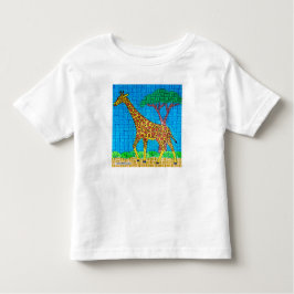 Giraffe (vit) - Småbarn T-Shirt