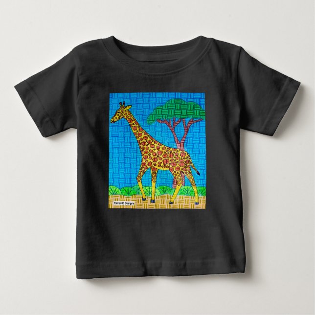 Giraffe (vivid) - Baby T-Shirt (Framsida)