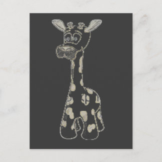 Giraffe vycard vykort