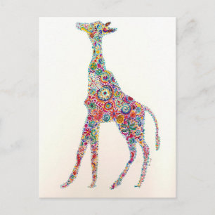 Giraffe Vykort