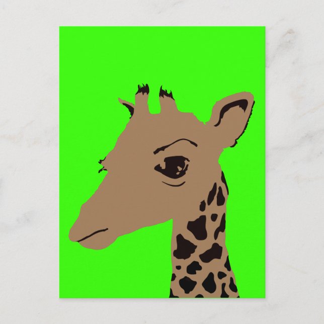 giraffe vykort (Framsida)