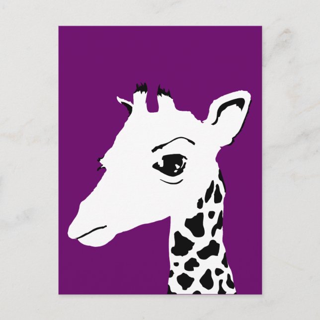 giraffe vykort (Framsida)