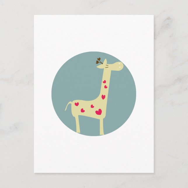 Giraffe Vykort (Framsida)