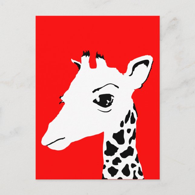 giraffe vykort (Framsida)