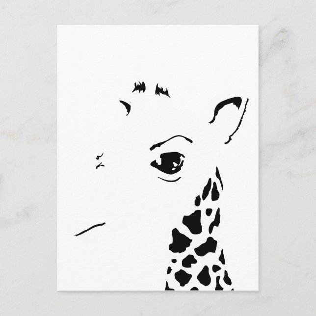giraffe vykort (Framsida)