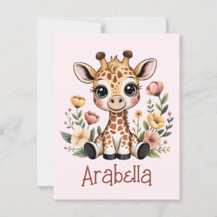 Giraffe Vykort