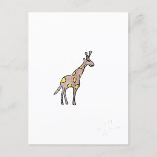 Giraffe Vykort