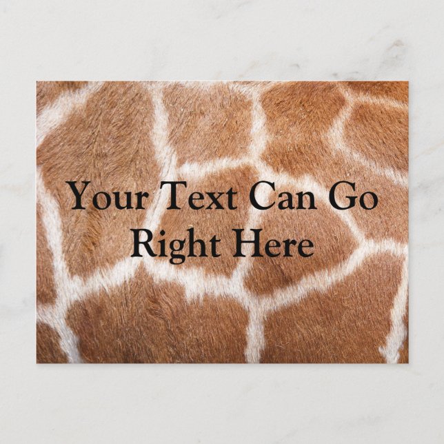 Giraffe-vykort Vykort (Framsida)