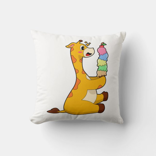 Giraffe Waffle glass Kudde (Framsida)