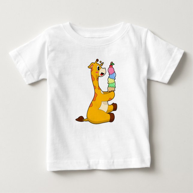 Giraffe Waffle glass T Shirt (Framsida)