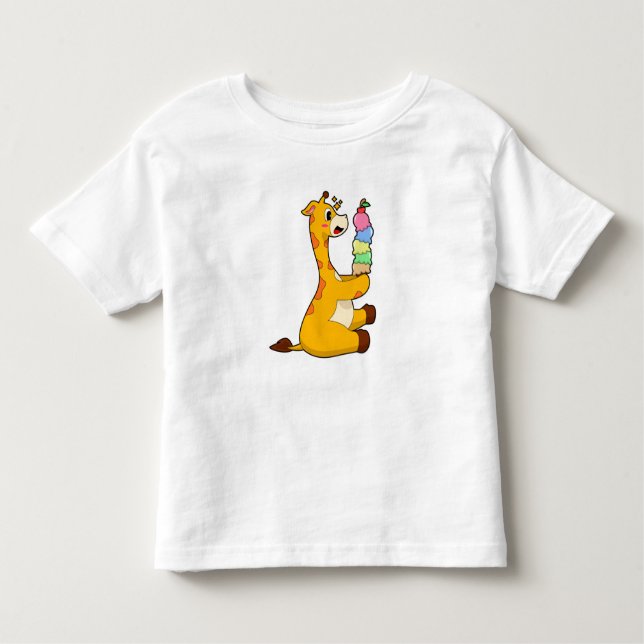 Giraffe Waffle glass T Shirt (Framsida)