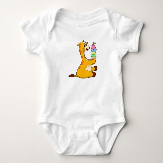 Giraffe Waffle glass T Shirt (Framsida)