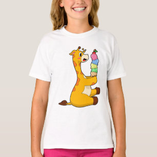 Giraffe Waffle glass T Shirt