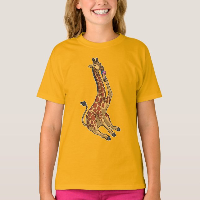 Giraffe Waffle glass T Shirt (Framsida)