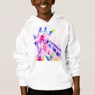 Giraffe Watercolor Boys Lila Gifts White T Shirt