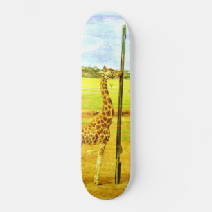 Giraffe Watercolor Mini Skateboard Bräda 18,5 Cm