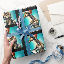 Giraffe Wearing Helmet på motorcykelns moderna AI 