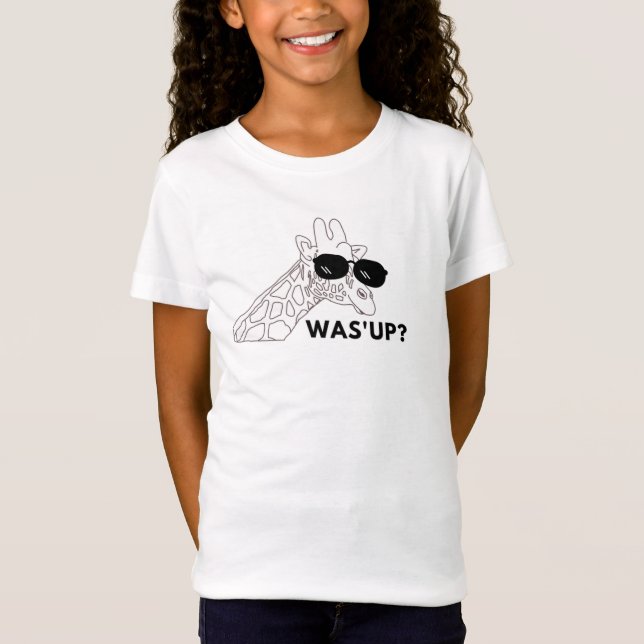 Giraffe What's Up T Shirt (Framsida)