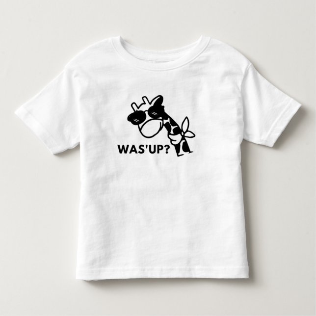Giraffe What's Up T Shirt (Framsida)