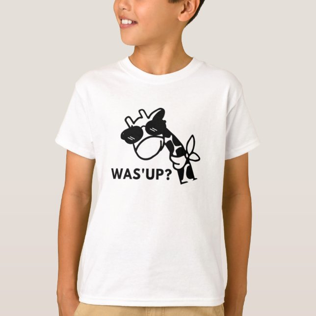 Giraffe What's Up T Shirt (Framsida)