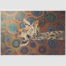 Giraffe Whimsious Decoupage