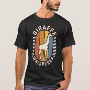 Giraffe Whisperer Vintage Classic Retro Animal Lov T Shirt