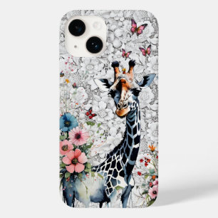 Giraffe Wildblommor Butterflies och Snöre