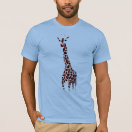 Giraffe Wildlife Art T Shirt