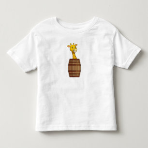 Giraffe with Barrel T Shirt