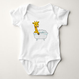 Giraffe with Bathtub with Foam T Shirt