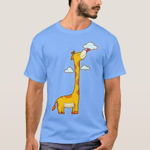 Giraffe with Clouds T Shirt