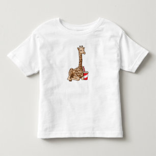 Giraffe with Drink T Shirt