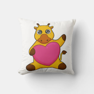 Giraffe with Heart Kudde