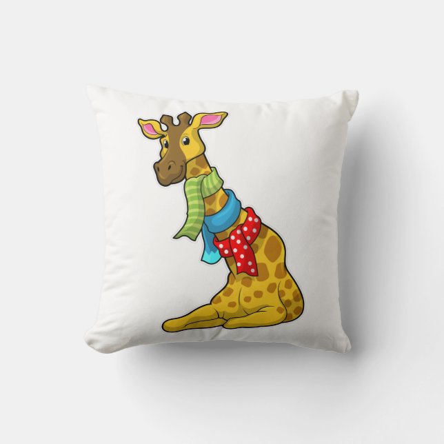 Giraffe with Scarf Kudde (Framsida)