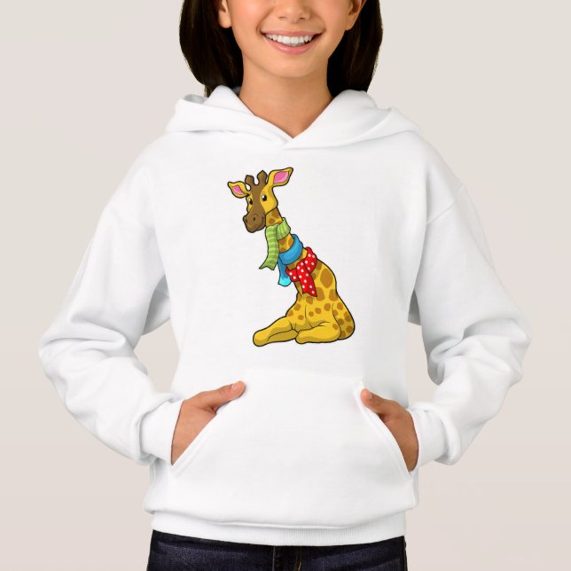 Giraffe with Scarf T Shirt (Framsida)