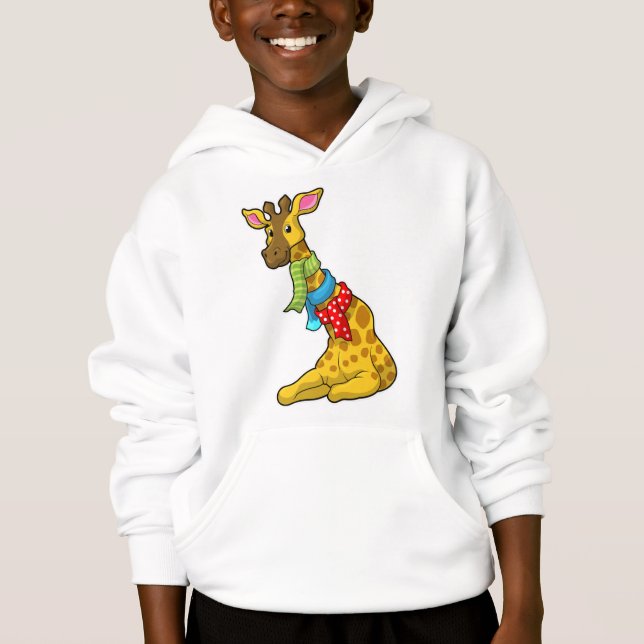 Giraffe with Scarf T Shirt (Framsida)